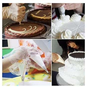Meme Fondan Kek Pasta Dekorasyon İpuçları Araçlar Kek Aracı tek Kullanımlık Boru Çanta Pişirme İçin Dekorasyon Pişirme Torbası 100 ADET