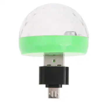 Plastik+Paslanmaz Çelik Mini USB Disko Işık Taşınabilir Ev Partisi KTV Kişisel Eğlence Karaoke LED Işık Süslemeleri