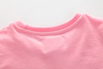 Kız bebek Giyim T shirt Çocuk Giysileri Çocukların Yaz Bebek Kız Kısa Kollu T shirt Hayvanlar Karikatür