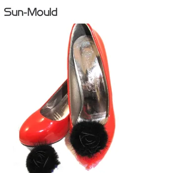 Yeni ayakkabı çiçek dekorasyon ayakkabı kadın ayakkabı pompaları apartman topuk ayakkabı aksesuarları 1pairs/sürü takılar stiletto klipleri takılar