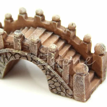 Mini Bridge Minyatür Manzara Peri Bahçe Teraryum Dekor Aracı, Bahçe El Sanatları