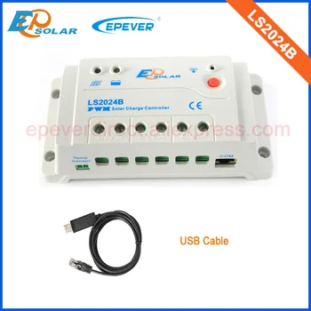 Güneş güç şarj USB kablosu ile PC PWM LS2024B connect 20amp 1 EPever Denetleyicisi