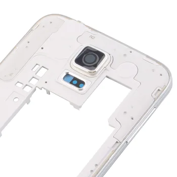 Samsung Galaxy G900H S5 İ9600 için Geri Konut Orta çerçeve Çerçeve Kamera Lensi