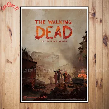 Walking Dead Klasik Film Kaplı kağıt poster Bar Yüksek kaliteli Baskı Çizim çekirdek Dekoratif Boya Cafe