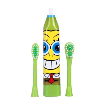 Çift sıcak Karikatür Desen Çocuk Elektrikli diş Fırçası-Diş Fırçası Kafaları Elektrikli Diş 2 adet kafalı Çocuklar İçin Fırça taraflı