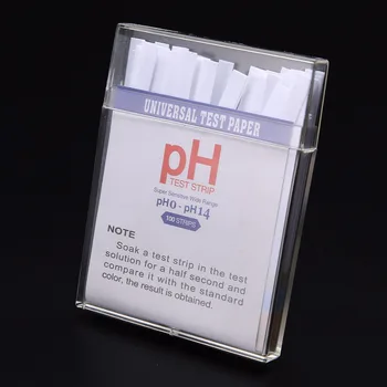100 Şeritler 0-14 PH Test Kağıdı Alkali Gösterge Kağıdı Su Sıvı Tükürük Toprak Turnusol Testi Ölçüm Kiti Mayitr Asit