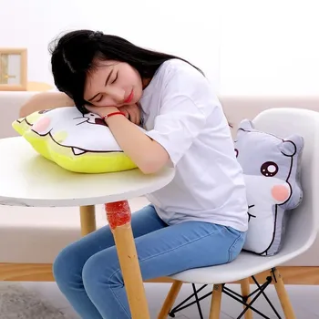 X-B yaratıcı ifade sevimli şişman hamster yastık, anime periferik yastık yastık yastık şekerleme, Ham Taro doğum günü hediyesi büyük