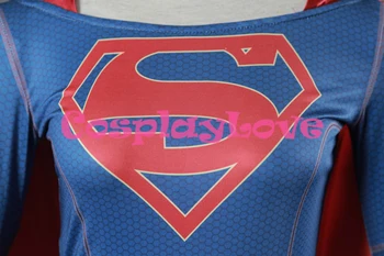Yetişkin Çocuk Parti Cadılar Bayramı İçin Özel Stok Kadın Superman Cosplay Kostüm Süper Kahraman Süper Kız Elbise Yüksek Kaliteli Yapılmış