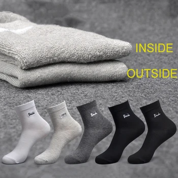 (6 Çift / Lot)2018 Bendu Erkekler Kış Sıcak Çorap Marka Garanti Anti-Bakteriyel Deodorant Rahat Nefes Alabilen Adam Çorap