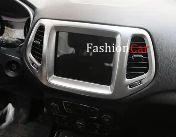 Jeep Compass 2017 Araba İç Orta Konsol Navigasyon Çerçeve Kapak 1 adet araba için şekillendirme