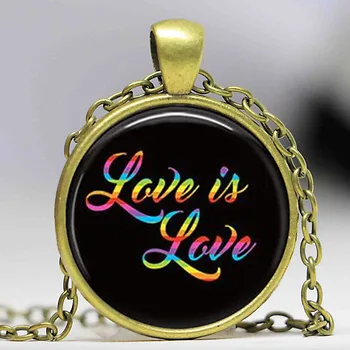 Aşk aşk Takı, LGBT Pride, LGBT Kolye, Gökkuşağı, Aynı eşcinsel Evlilik, Gay Pride Takı