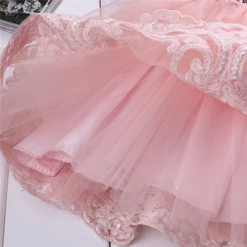 Bebek Kız Resmi, Prenses Elbise 2017 Yeni Moda Vestido Infantil Dantel Yay Top Elbisesi Tutu Parti Kızları 0) i b} dır Çocuk Elbise-