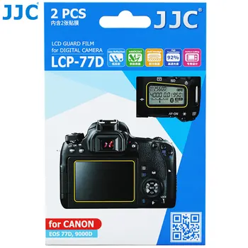 CANON EOS için JJC Kamera LCD Ekran Kapağı Koruma Filmi PET Ekran Koruyucu 77D 9000D