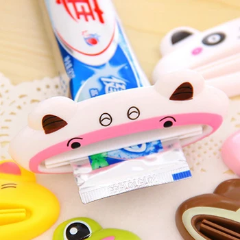 Yeni Banyo Eve Tüp Haddeleme Tutucu Sıkacağı Kolay Karikatür diş Macunu Dispenser 5G5S