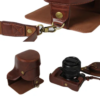 FUJİ Fujifilme XT2 XT2 İçin yeni Lüks PU Deri Kamera çantası Çanta Askısı Açık pil tasarımı İle 16-50/18-55 18/-kit lens uygun