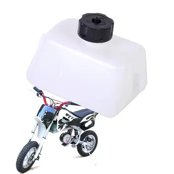 2 zamanlı 43cc 47cc 49cc Mini Quad Kir Cep Bisiklet ATV Scooter Motosiklet için beler Beyaz Plastik Gaz Yakıt Tankı uygun