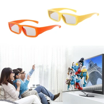 Çocuklar Real D 3D TV Sinema Filmi İçin Dairesel Polarize Pasif 3D Gözlük Boyutu