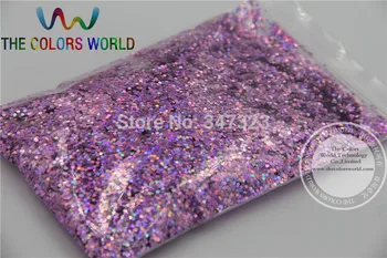 1.0 MM boyutu Lazer Şeftali Renk Glitter Toz-Holografik Tırnak glitter