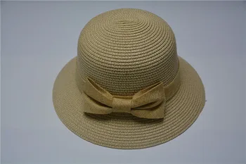 Kadın Hoş Kadın Seyahat Hasır Şapka Güneş Şapka İçin 2016 Yeni Yaz Stil Moda Küçük Yuvarlak Üst Hasır Şapka Kargo Ücretsiz