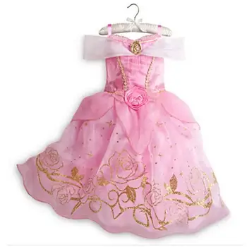 Kızlar Elbise Prenses Kız Rapunzel Sindirella Pamuk Prenses Aurora Çocuklar Cosplay Kostüm Çocuk Giyim İçin Elbiseler