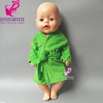 Kızlar oyun hediye için 18 bebek doğmuş Bebek için set elbise Gecelik gül pembe Kış - inç bebek Elbise elbise