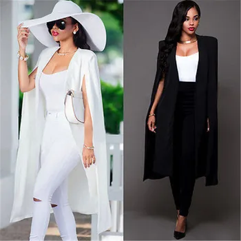 Cool kadın Rahat Blazer Kadın Sıcak Moda Basit Moda Uzun Ceket Rüzgarlık Ceket Trençkot Parka Giyim Cool