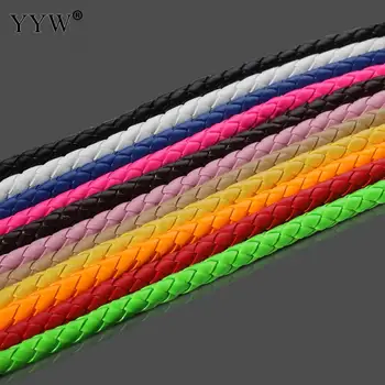 Karışık renk Çanta İle Takı Satılan seçimi 6 mm 5m/Çanta yapımı Deri Kordon PU Deri daha fazla renk Örgülü