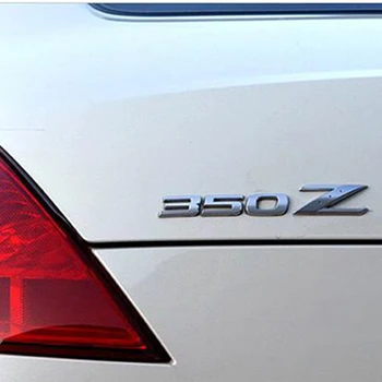Nissan 350Z ABS Siyah Arka Amblem Logo Rozeti Sticker Araba İle Şekillendirme Krom