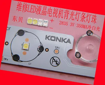 Onarım Konka Changhong zamanda elde LCD TV için 100piece/lot SMD LED arka ışık & # 8226; 859 Soğuk beyaz ışık yayan diyot LED