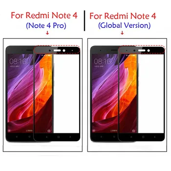 GerTong Renk Tam Kapak Temperlenmiş Xiaomi Redmi 4 pro prime 3S Cam 4 Genel Versiyon 4X 4A Ekran Koruma Filmi Not 3X