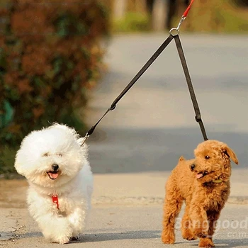 Naylon Çift Çift Köpek Bağlaştırıcı İkiz Kurşun 2 İki Evcil Köpek Tasma Güvenlik Yürüyüş