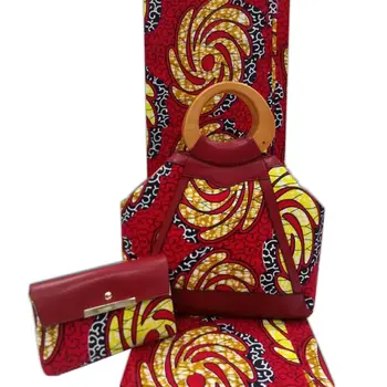 El çantası Afrika Balmumu ile popüler yüksek kalite süper cila dikiş H17080201 için 6 metre kumaş Hollandalı Balmumu kumaş yazdırır