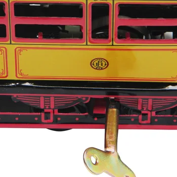 Retro Tramvay Kablosu Otobüs Clockwork Tramvayı Oyuncak Vintage Koleksiyon Çocuk Rüzgar