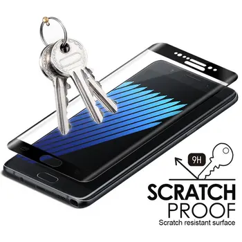 Galaxy note İçin Samsung Galaxy S 8 S 8 / tavlanmış Cam Plus S7 edge 3D Arc Ekran Koruyucu 8 Ücretini Tam Koruyucu Cam Film