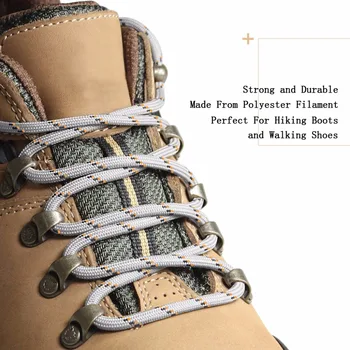 Yuvarlak Bootlaces Ayakkabı 2 Çift Çizme Yürüyüş Yürüyüş 150cm Güçlü Dantel Uzunluğu Çizme Dantel