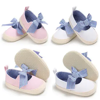 Bebek Bebek Kız Beşik Ilmek Ayakkabı Prewalker kayma Olmayan Çocuklar Yumuşak Taban yeni Doğan Bebek Kız Sevimli İlk Yürüyüşe Ayakkabı yeni Doğmuş-