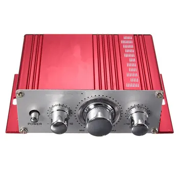 12 V Sıcak Satış Mini Hi-Fi Amplifikatör Stereo Ses MP3 Oto Araba 2 Cananal DVD Stereo Hoparlör Mavi Kırmızı Sarı