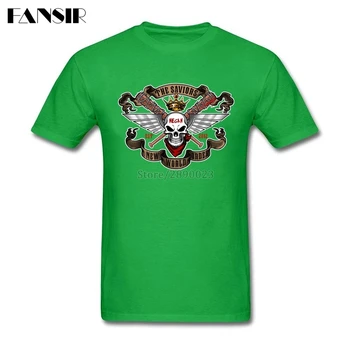 3XL Walking Dead Negan Lucille Kurtarıcı Kafatası Moda T Shirt Erkek Özel Pamuk Kısa Kollu Erkek T Shirt Aile Giyim