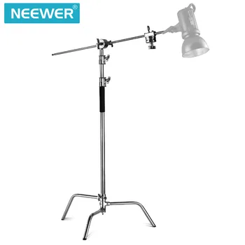 Neewer Pro %100 Metal Max Fotoğraf Stüdyosu Monolight Video Reflektör Ekipmanları için 10ft Reflektör Ayarlanabilir Stand Yüksekliği