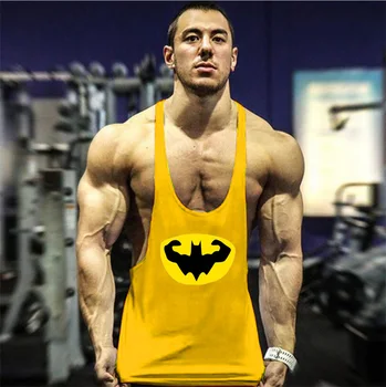 Altın Yelek Erkek Kolsuz Tişört Vücut Stringer Tank Top Fitness güç Sportwear Fanila Hayvan jimnastik Giyim Atlet