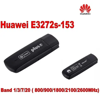 Unlock HUAWEİ E3272 4G LTE cat4 150 Mbps Modem HUAWEİ 4G usb stick e3272s-153 +Yüksek kazanç 35dbi LTE 4G Harici Anten crc9 4G