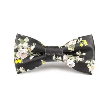 2018 erkekler için moda PU papyon baskı kelebek Noel kravat çiçek bağları yeni