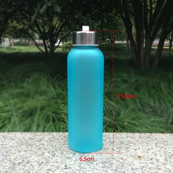 Kordon Buzlu Şişe Şeker Renk ile 600ml Su Şişesi Taşınabilir sızdırmaz Spor Su Şişesi Kırılmaz Plastik Şişe