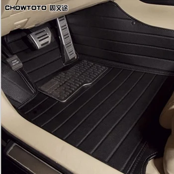 Hyundai Grand Santa Fe 7seats İçin CHOWTOTO AA Özel Özel Paspaslar Santafe XL İçin Deri Halılar su Geçirmez
