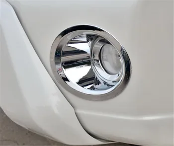 YAQUİCKA Araba Ön/Sağ Sis farı Lambaları Toyota Land Cruiser Prado ABS Krom İçin Daire Döşeme Şekillendirme Payetler Kapağı Sol