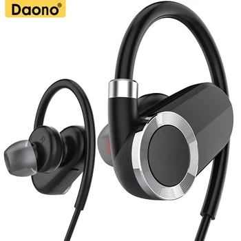 DAONO Bluetooth-Kulak Stereo Kulaklık Spor Kablosuz Spor salonu Koşu Kulaklık Egzersiz İçin Micriphone Kulaklık