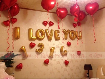 Düğün salonu parti dekorasyonu Sevgililer Günü için kaliteli 18inch 5 adet helyum folyo balon kırmızı balon kalp şeklinde globos malzemeleri