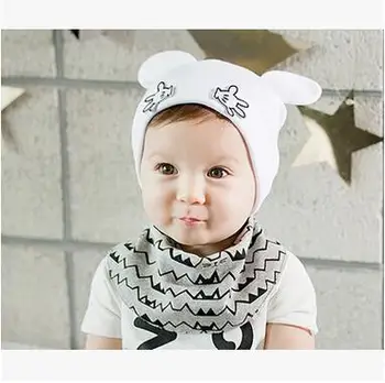 1 2016 yeni varış Bebek şapka-24months bebek kasketleri çocuk kız şapka sevimli bebek şapkası toptan perakende bebek Marka şapkalar kulakları