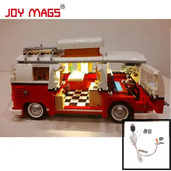 SEVİNÇ MAGS Sadece Lego 10220 21001 Hariç Modeli ile Yaratıcı Işık Seti Volkswagen T1 Camper Van Uyumlu LED