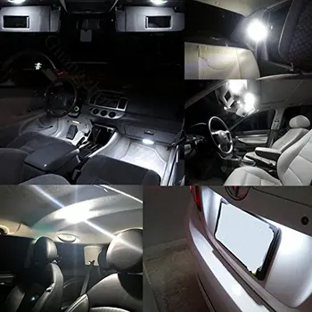 10 adet Canbus Araba 2005-2010 Jeep Grand Cherokee Harita Kubbe Gövde Plaka Lamba Beyaz Işık Ampuller İç Paketi Seti LED